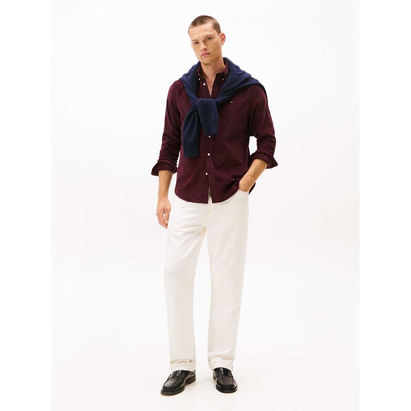 Tommy Hilfiger Regular Fit Flag Embroidery Corduroy Shirt image number 3